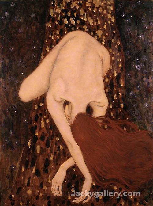 Floating Nude by Gustav Klimt paintings reproduction